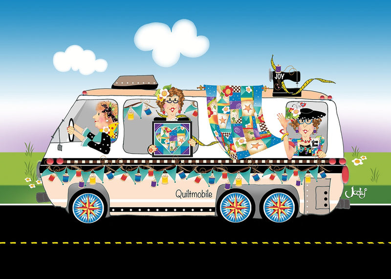 Quiltmobile Greeting Card