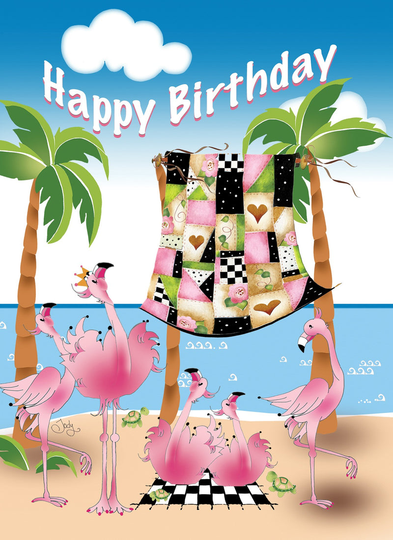 Flamingos Greeting Card