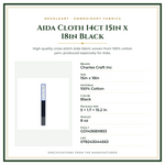 Product Specifications – Aida Cloth 14ct 15in x 18in Black