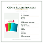 Product Specifications – GEasy Ruler Stickers