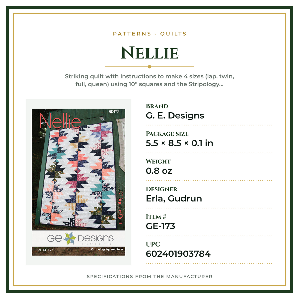 Product Specifications – Nellie