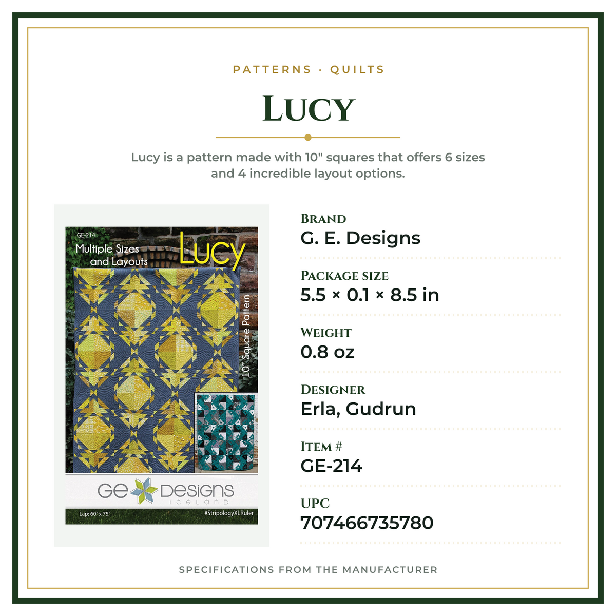 Product Specifications – Lucy