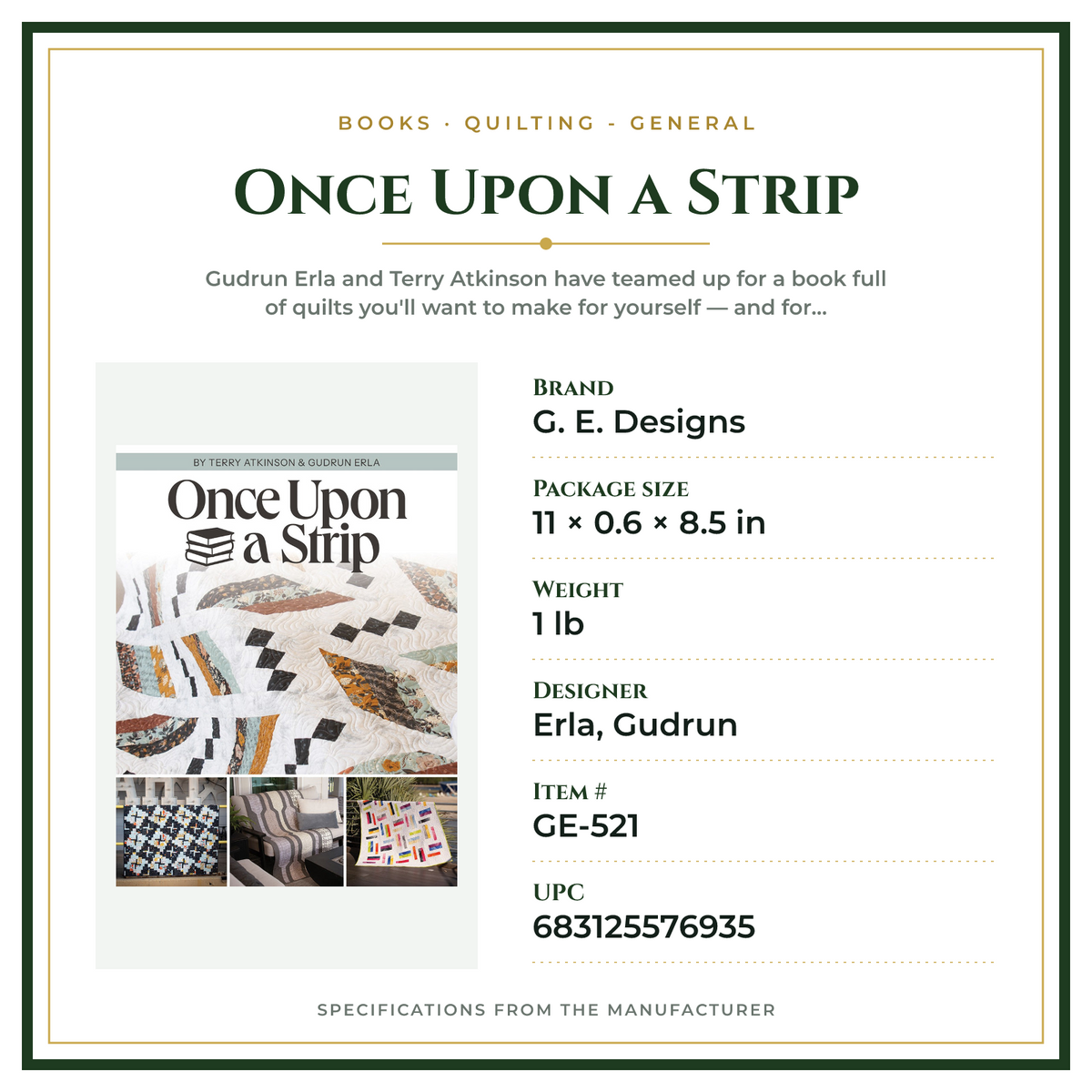 Product Specifications – Once Upon a Strip