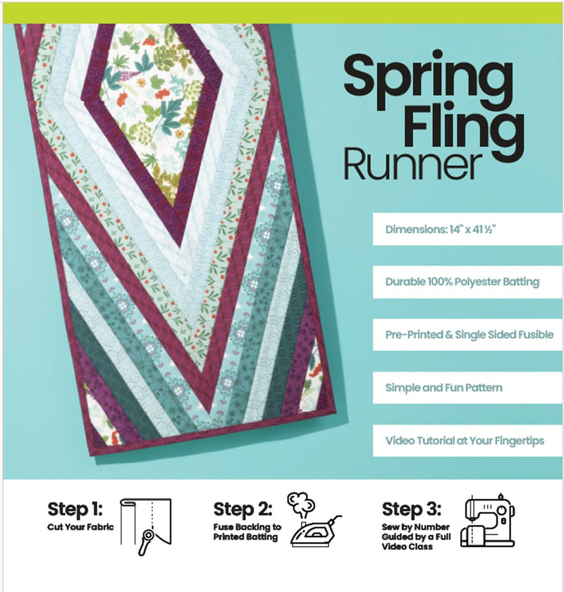 Spring Fling Quilt As You Go Batting Kit