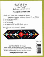 Peek A Boo Quilt As You Go Table Runner
