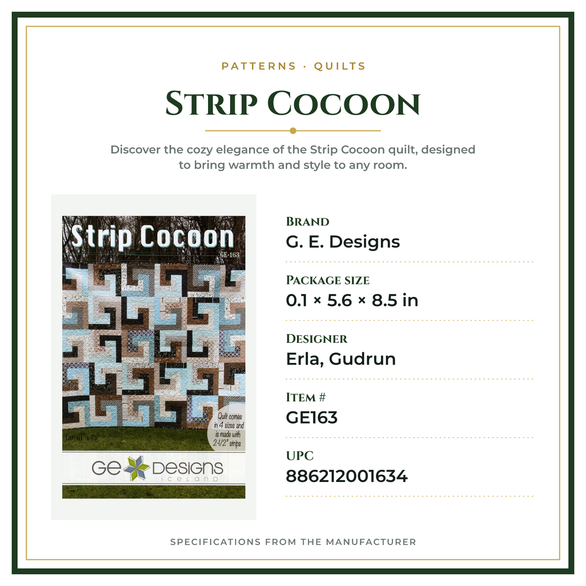 Product Specifications – Strip Cocoon