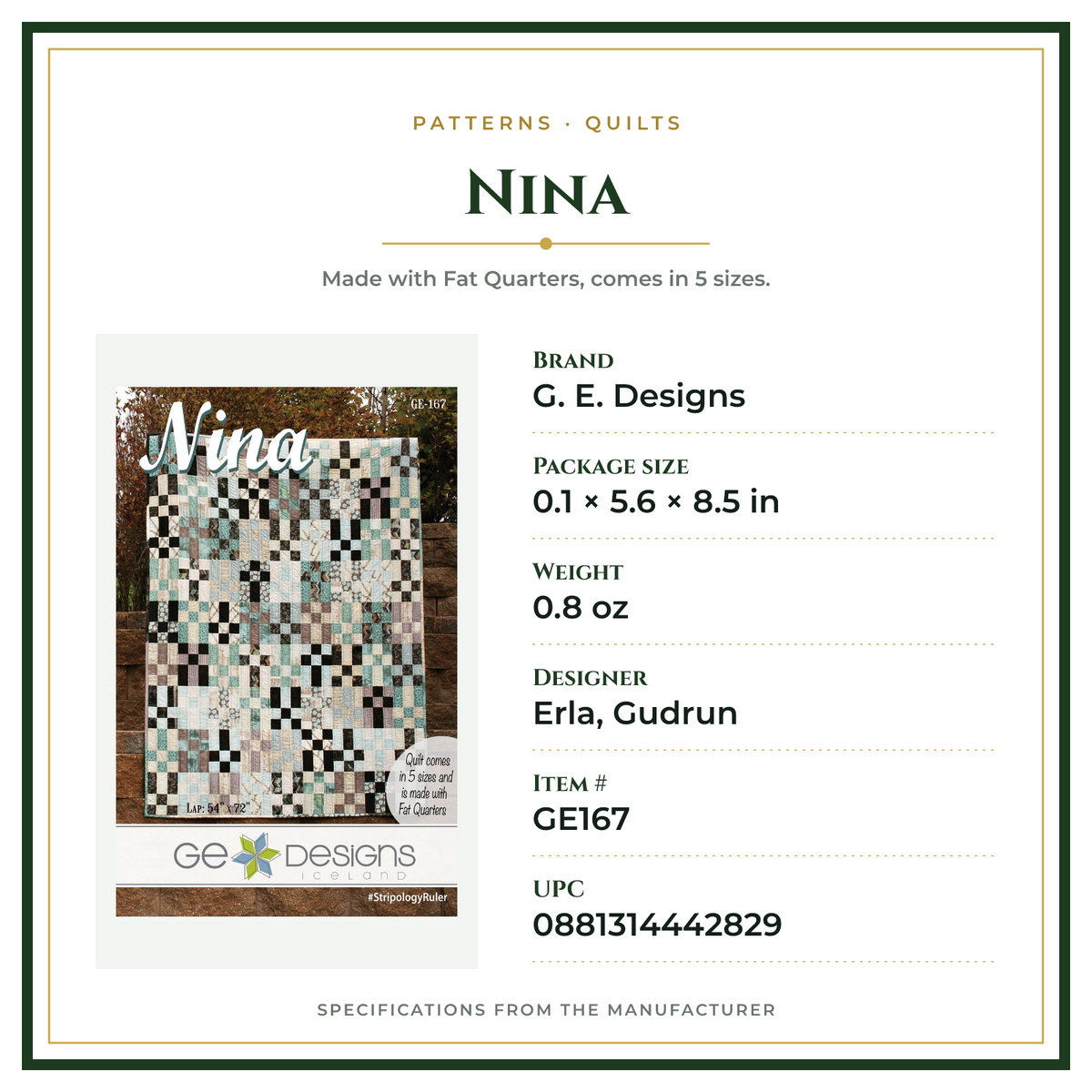 Product Specifications – Nina