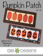 Pumpkin Patch Table Runner Quilt As you Go