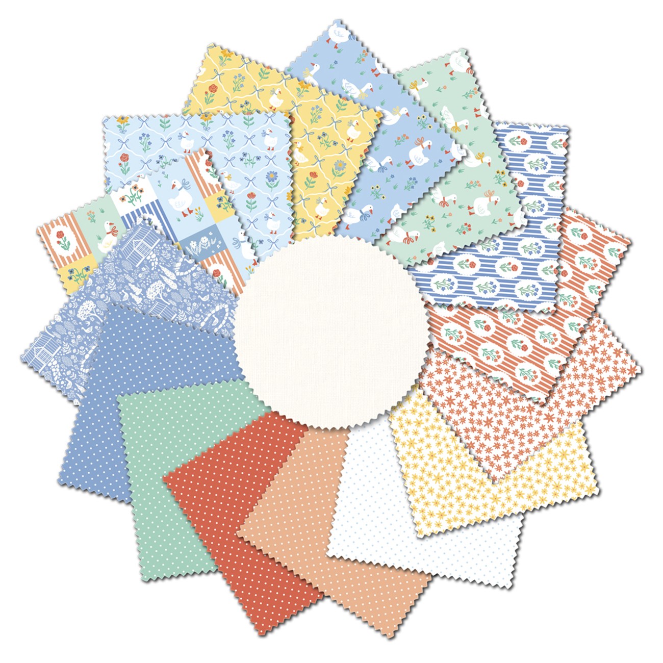 2.5in Strips Garden Geese, 40pcs/bundle