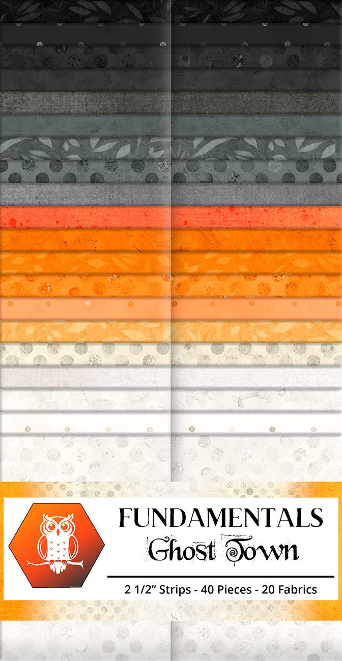 2.5in Strips Ghost Town 40pcs 2pcs of Each Print