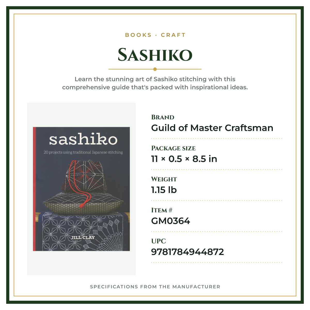 Product Specifications – Sashiko