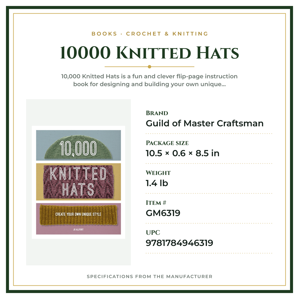 Product Specifications – 10000 Knitted Hats