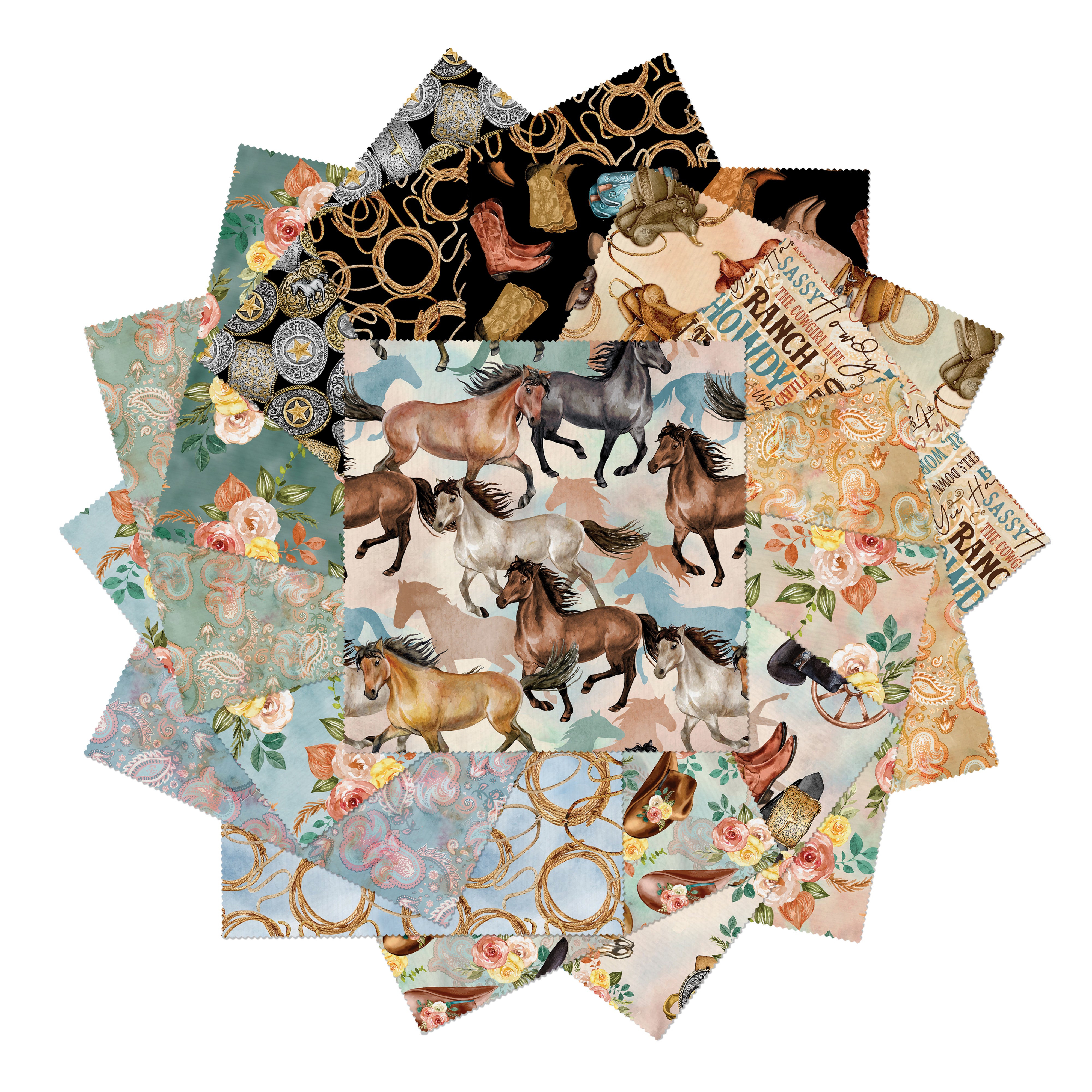 Gone Country 10in Squares, 42pcs/bundle
