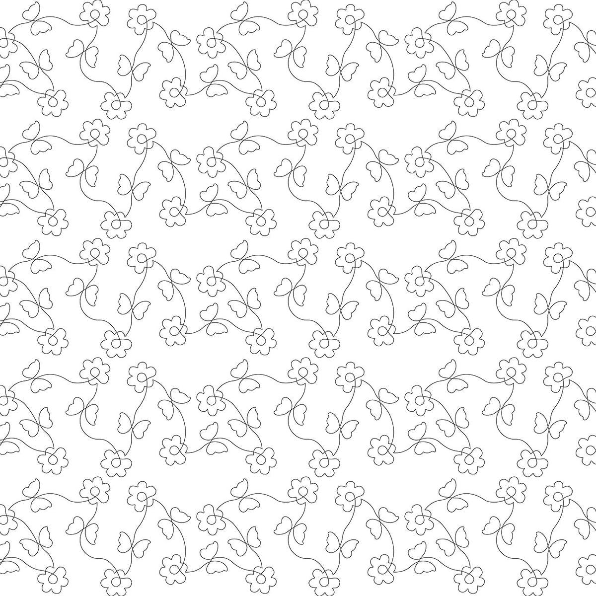 Butterflies and Flowers Paper Pantograph