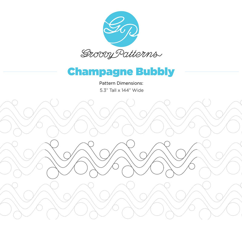 Champagne Bubbly Paper Pantograph