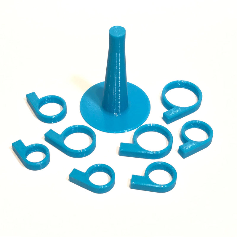 1/4in Guide Ring Blue