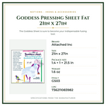 Product Specifications – Goddess Pressing Sheet Fat 21in x 27in