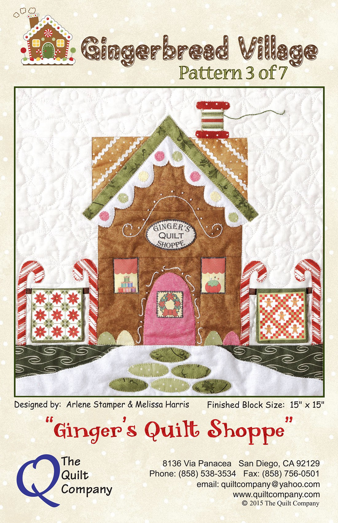 Gingerbread Village 3, Ginger's Quilt Shoppe