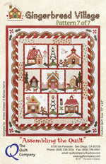 Gingerbread Village 7, Assembling the Quilt