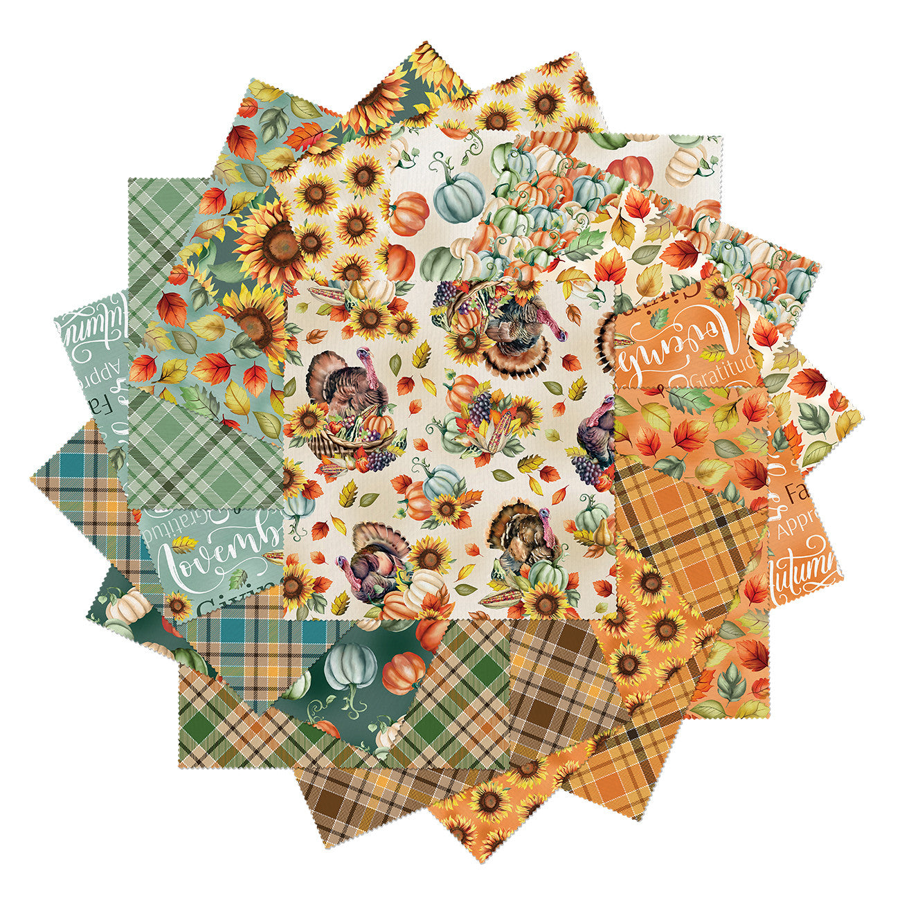 Give Thanks 10in Squares, 42pcs/bundle