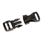 Side Release Buckle 1in Black Metal 1pc
