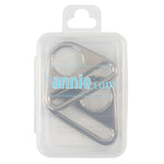 Triangle Ring Flat 1-1/2in Nickel Set of Two