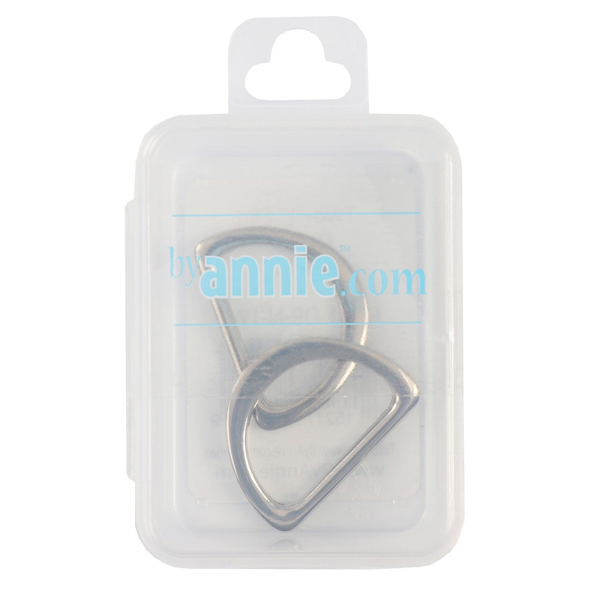 D Ring Flat 1in Nickel Set of Two