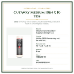 Product Specifications – CutAway Medium 10in x 10 yds