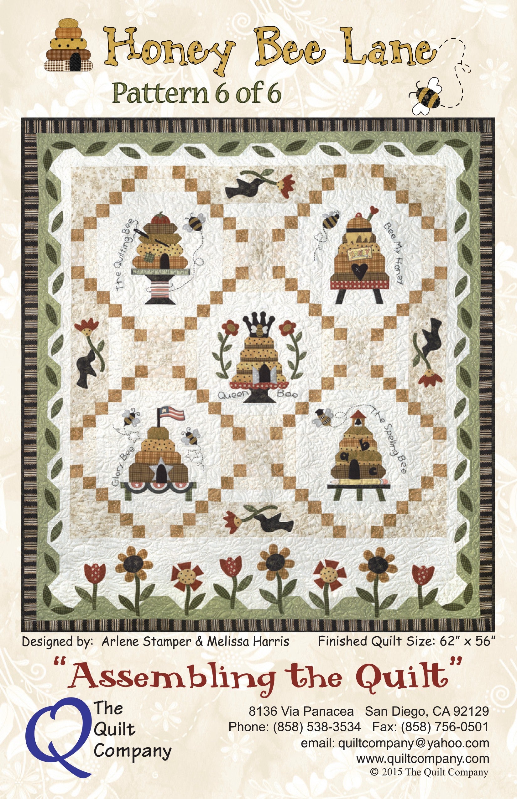 Honey Bee Lane  6- Assembling the Quilt