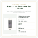 Product Specifications – StabilStick TearAway 10in x 10 yds