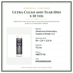 Product Specifications – Ultra Clean and Tear 10in x 10 yds