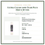 Product Specifications – Ultra Clean and Tear Plus 15in x 10 yds