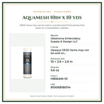 Product Specifications – AquaMesh 10in x 10 yds
