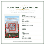 Product Specifications – Poppy Patch Quilt Pattern