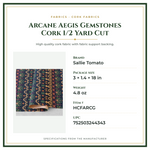 Product Specifications – Arcane Aegis Gemstones Cork 1/2 Yard Cut