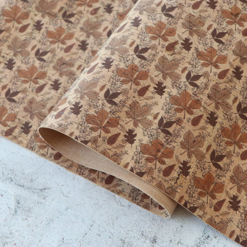 Autumn Leaves Cork 1/2 Yard
