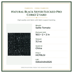 Product Specifications – Natural Black Silver Flecked Pro Cork1/2 yard