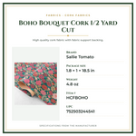 Product Specifications – Boho Bouquet Cork 1/2 Yard Cut