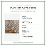 Product Specifications – Deco Fans Cork 1/2yds