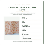 Product Specifications – Laughing Daffodil Cork 1/2yd