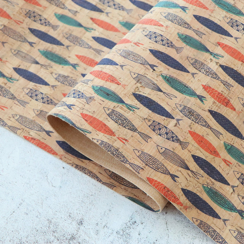 Portuguese Fish Cork 1/2 Yard