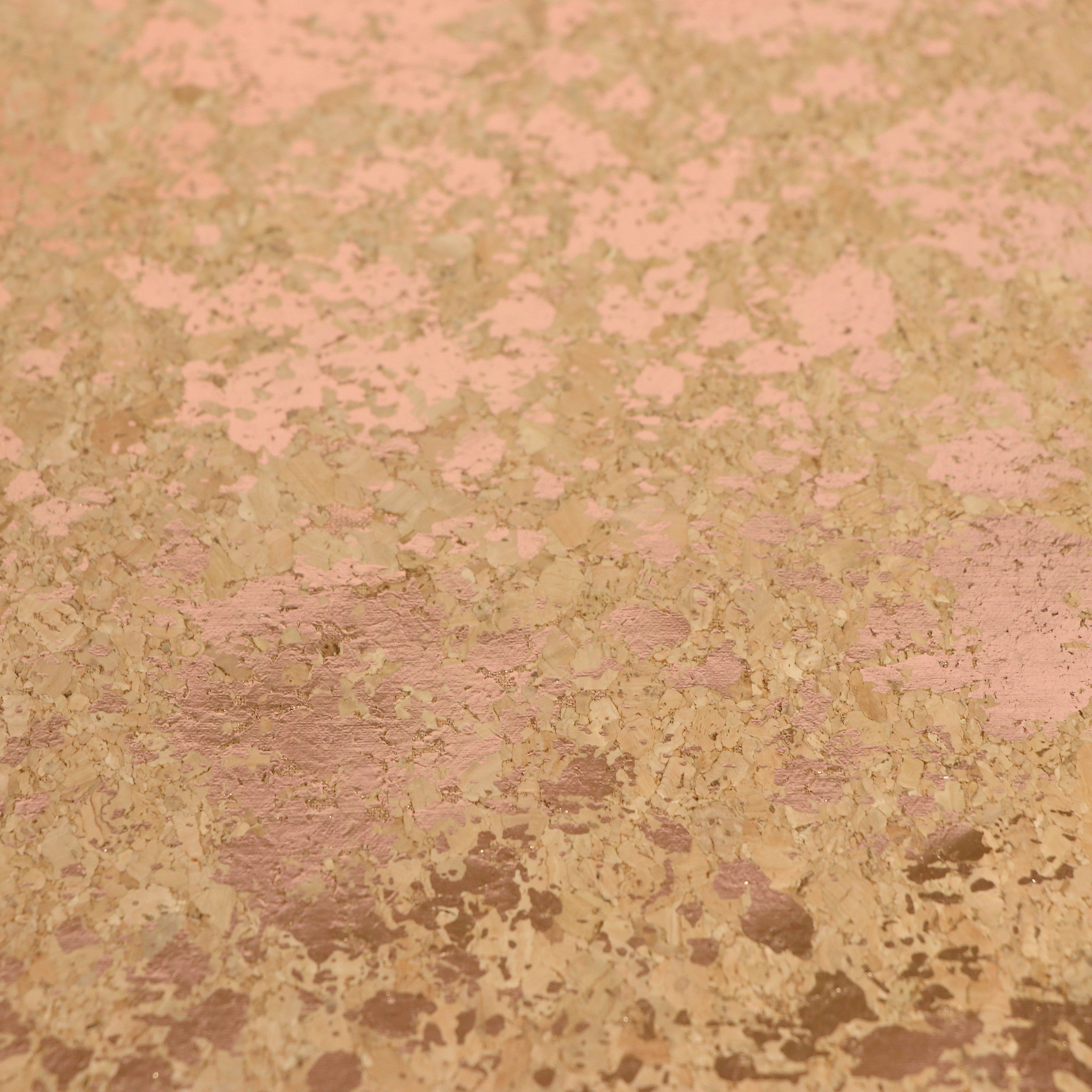 Natural Rose Gold Splatter Pro Lite Cork 1/2 yard