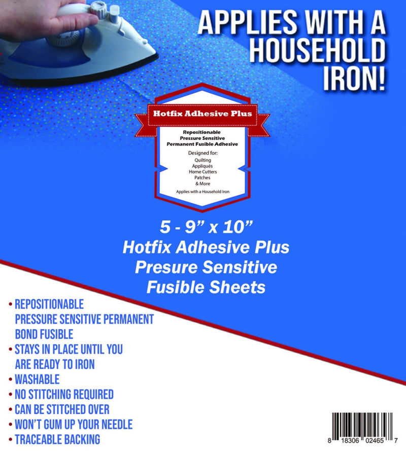 Hotfix Adhesive PLUS 9in x 10in 5pk