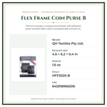 Product Specifications – Flex Frame Coin Purse B