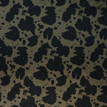 Cow Black Olive Faux Fur 1/2 Yard