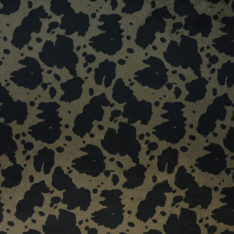 Cow Black Olive Faux Fur 1/2 Yard