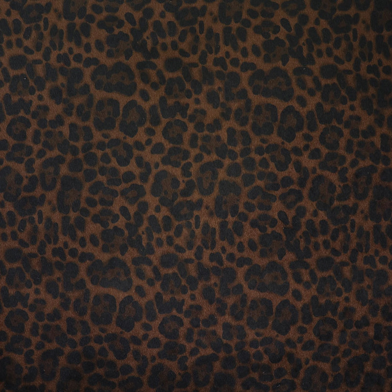 Leopard Black Walnut Faux Fur 1/2 Yard