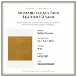 Product Specifications – Mustard Legacy Faux Leather 1/2 yard