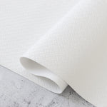 Simply White Basket Weave Faux Leather 1/2yd