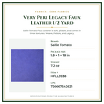 Product Specifications – Very Peri Legacy Faux Leather 1/2 Yard